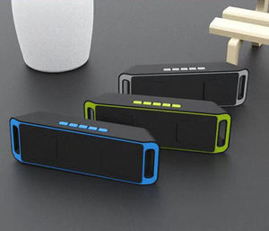 Enceinte son BT sans fil d'extérieur, nouveau modèle de haut-parleur BT, double enceinte avec caisson de basses, convient en cadeau, compatible <span class=keywords><strong>carte</strong></span> tf, modèle sc208 - Product Image 6