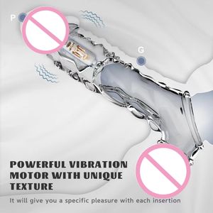 Funda Vibradora de Cristal Suave de Alta Calidad para Alargar el Pene, Condón Vibrador para Hombres, Juguete Sexual - Product Image 4