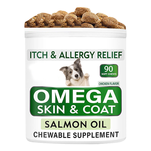 Offre Spéciale : Complément Avancé Oméga 3 pour Chiens – Peau et Pelage Sains avec EPA et DHA pour Apaiser les Démangeaisons et la Peau Sèche, et Favoriser une Fourrure Brillante - Product Image 1