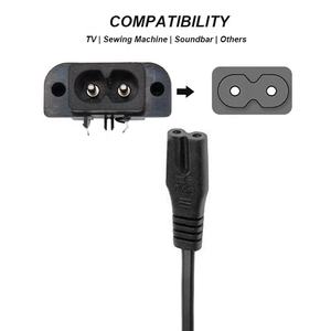 IEC 60320 C8 2-poliger Stecker für Leiterplatte montage 2,5 A/5A 250V Industrielle Wechselstrom steckdose - Product Image 4