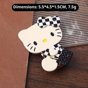 Pinces à <span class=keywords><strong>cheveux</strong></span> en acétate <span class=keywords><strong>Hello</strong></span> <span class=keywords><strong>Kitty</strong></span> de Aitong - Pinces à <span class=keywords><strong>cheveux</strong></span> mignonnes pour enfants avec logo personnalisé - Product Image 6