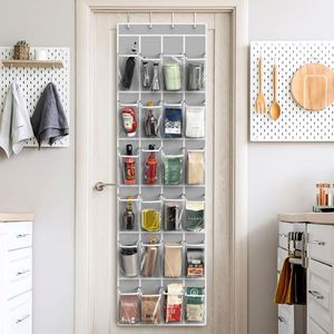 24 <b>Pockets</b> Over the Door Hanging Shoe Organizer Breathable Mesh Closet Storage Holder Space Saving Rack Holds up to 40 Lbs - Product Image 5