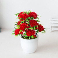 Chrysanthème Fleur 23cm Artificielle Petite Fleur Bonsaï Plantes