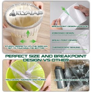 ถุงขยะขนาดเล็ก 4 แกลลอน ย่อยสลายได้ สำหรับใช้ในบ้านและห้องน้ำ - Product Image 4