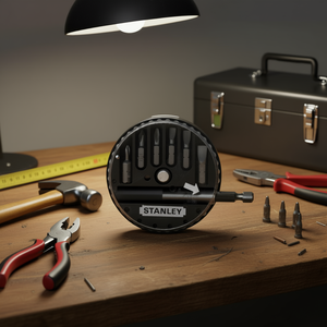 Stanley <b>Screwdriver</b> <b>Bit</b> <b>Set</b> 7-Piece Magnetic Storage Case Included - Product Image 3