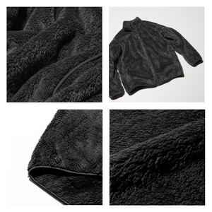 Rocker Fleece Pijamas para hombres Moda <span class=keywords><strong>Mujer</strong></span> Cálido Coral Fleece <span class=keywords><strong>Chaqueta</strong></span> Pareja Franela Zip Colorido Personalizado Homewear Tops <span class=keywords><strong>Chaqueta</strong></span> - Product Image 4