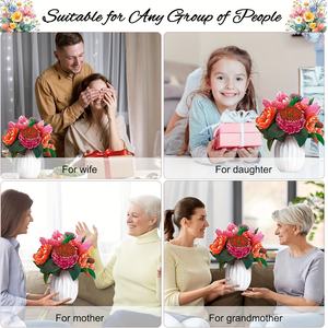 การ์ดกระดาษป๊อปอัพ3D ช่อดอกไม้ตลอดกาลพร้อมการ์ดเปล่าและซองจดหมาย - Product Image 6