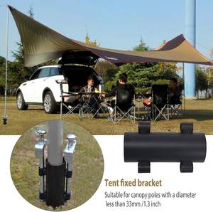 Supports de fixation portables en aluminium TA2073 pour tente de camping, support de poteau en aluminium pour tente, <span class=keywords><strong>fixateur</strong></span> de poteau de auvent de camping - Product Image 6
