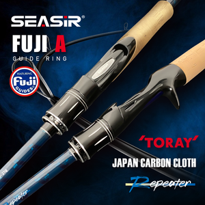 Seasir – canne à pêche Spinning à haute teneur en carbone avec <span class=keywords><strong>anneau</strong></span> <span class=keywords><strong>de</strong></span> guidage Fuji <span class=keywords><strong>L</strong></span>/M/ML/MH et poignée en liège, nouveau modèle 2023 - Product Image 2