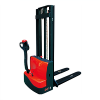 Chariot élévateur transpalette électrique 1,5T autoporté avec grue, batterie lithium-ion, hauteur de levage 1,6m-3,5m pour atelier