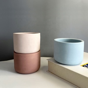 Luxury <b>Empty</b> Wholesale Custom 8 Oz Matte Ceramic Candle Containers Colorful Candle <b>Jar</b> Holder in Bulk - Product Image 5