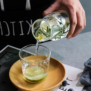 Japanese Style One Person <strong>Drink</strong> Small Capacity Glass Water <strong>Pitcher</strong> With One Cup Set Water Carafe with Cup Optional - Product Image 4