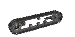 Chenilles en caoutchouc pour mini-excavatrice ZX30, ZX35, EX33MU, tampons de chenilles en caoutchouc 300x52.5x84 - Product Image 4