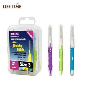Personalización directa de fábrica 0,8 MM 1,2 MM 1,5 MM Mango de tamaño mixto Púas interdentales Taper Inter Cepillo dental - Product Image 1