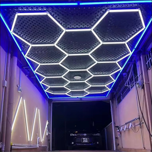 Éclairage LED de <span class=keywords><strong>Garage</strong></span> Hexagonal Haute Puissance en Nids d'Abeille, Plafonnier LED pour Atelier et Chambre à Coucher - Product Image 1