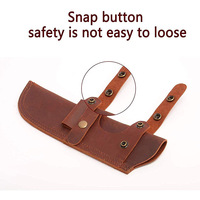 Sacoche de ceinture tactique en cuir pour outils de survie en extérieur, étui EDC pour lampe torche et couteau, pochette de rangement 13x17,5CM