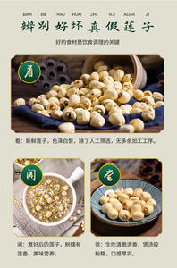 بالجملة بذور اللوتس البيضاء المجففة الطبيعية دون قصفها ، بذور اللوتس البيضاء الصالحة للأكل بكميات كبيرة من الصين - Product Image 4