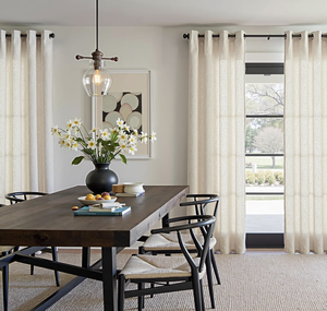 सफेद लिनन अर्ध-पर्दे 84 "लंबी रॉड जेब बैक टैब लाइट ऊर्ध्वाधर स्लाइडिंग ग्लास दरवाजे लिविंग रूम 52" w सेट 2 - Product Image 2