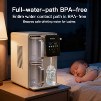 Filtre à eau par osmose inverse 5 en 1 écologique, 7 réglages de température et 5 volumes d'eau, distributeur intelligent avec verrouillage enfant