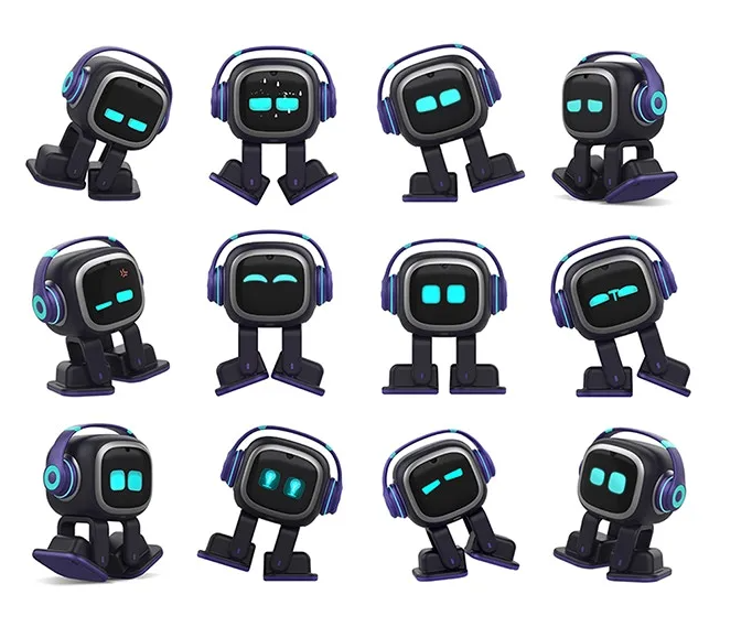 【ほぼ未使用】 EMO White Robot+EMO GO セット EMO GO HOME White - LivingAI
