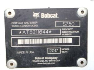 Cargador de Dirección Deslizante Bobcat S750 2017 Listo para Enviar |   Cargadora de Ruedas Usada en Buen Estado con Pocas Horas de Uso, Maquinaria de Construcción - Product Image 5