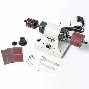 Mini máquina de polimento de bordas de couro curtido vegetal de alta velocidade, ferramenta de polimento lateral 110V e 220V