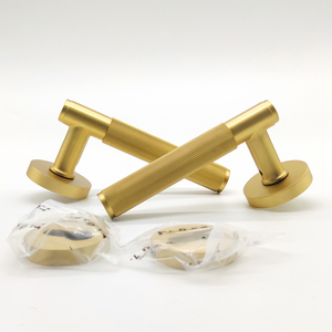 Knurled khóa xử lý nội thất cửa đương đại Thiết kế Châu Âu Brass LEVER xử lý cho sử dụng trong nhà trong căn hộ - Product Image 2