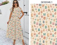 Pyjamas Offre Spéciale Bonne Qualité Rayonne Matériel Tissu Offre Spéciale 45s Rayonne Coton Fleurs Impression Numérique pour Robe