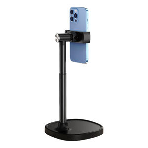 X66 Portable Desktop Stand Mount Adjustable <b>Foldable</b> Support <b>Table</b> Alloy Metal Aluminum Mobile Phone Holder for Video - Product Image 3