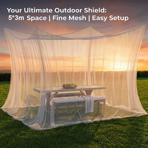 Moustiquaire rectangulaire 100 % polyester traitée anti-insectes avec une porte d'entrée, vente en gros - Product Image 4