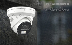 Caméra tourelle IP PoE locale américaine 5MP avec détection humaine et de véhicules, audio bidirectionnel, emplacement pour carte SD intégré (jusqu'à 512 Go), IP67, WDR, H.265+ - Product Image 5