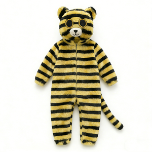 Mono de tigre personalizado para bebé, disfraz de tigre, mono de animal para niños, mono de tigre de peluche, disfraz de Halloween para bebé - Product Image 4