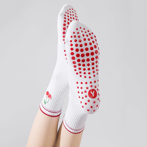 <span class=keywords><strong>Chaussettes</strong></span> de <span class=keywords><strong>yoga</strong></span> antidérapantes <span class=keywords><strong>pour</strong></span> femmes avec logo brodé personnalisé, conception et maquette gratuites, idéales <span class=keywords><strong>pour</strong></span> le Pilates - Product Image 3