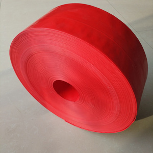 Enrouleurs de tuyaux de jardin plats en PE tissé haute pression, multi-tailles, rouges, pour systèmes d'irrigation agricole et de jardinage économes en eau - Product Image 2