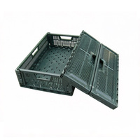 Boîte de rangement logistique pliable et portable, écologique, durable, étanche, empilable, en plastique, vente en gros