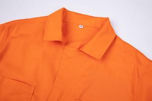 ชุดจัมพ์สูทสีส้มสำหรับผู้ชายชุดนักโทษฮาโลวีนชุดเครื่องแบบคุกสำหรับผู้ใหญ่โลโก้ตามสั่ง - Product Image 4