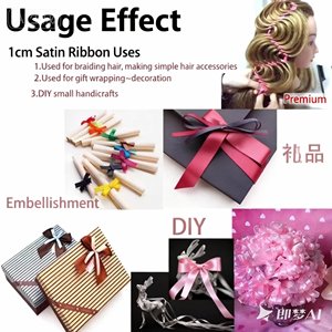 ริบบิ้นผ้าซาตินกว้าง 5 ซม. สำหรับงาน DIY ตกแต่งดอกโบตั๋น กล่องเค้กแ<span class=keywords><strong>ล</strong></span>ะขนม ของขวัญ บรรจุภัณฑ์ โบว์ผูกห<span class=keywords><strong>ล</strong></span>ากสีสัน - Product Image 4