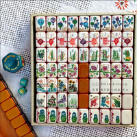 Jeu de Mahjong Américain de Luxe Moderne de Haute Qualité, Très Vendu, 7 Couches, Portable avec Sac de Transport