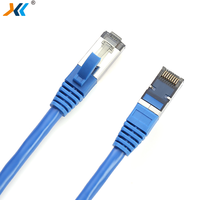 Kabel Jaringan CAT7 Berkualitas Baik SFTP Ethernet RJ45 Kabel Patch Listrik PVC Tembaga Murni 8-inti Terpilin CE