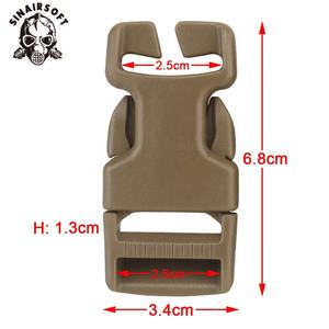 Quick Release <b>Side</b> Release Buckle SRB 2.5cm Plastic Buckle for Use with Any Chest Rig or <b>Plate</b> Carrier for Outdoor Activities - Product Image 4