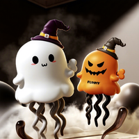 Jouet fantaisie créatif et amusant : Cerf fantôme à remonter pour Halloween, en plastique, dansant et torsadant, idéal pour les farces et cadeaux.