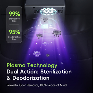 Xxl Maat Ingesloten Plasma Deodorant Roestvrijstalen Kattenbak Real-Time Monitoring Infrarood Detectie 65l Capaciteit Voor Katten - Product Image 2