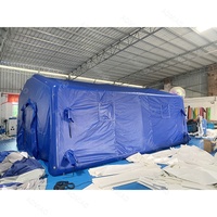 Tente médicale gonflable professionnelle de secours d'urgence, imperméable, résistante au soleil, installation rapide, abri pour les situations de catastrophe