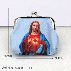 Sac à main pour chapelet <span class=keywords><strong>de</strong></span> 3 pouces avec boucle à clip Vierge <span class=keywords><strong>Marie</strong></span>, pochette à monnaie sacrée, idéal pour cadeau <span class=keywords><strong>de</strong></span> 1ère Communion - Product Image 3