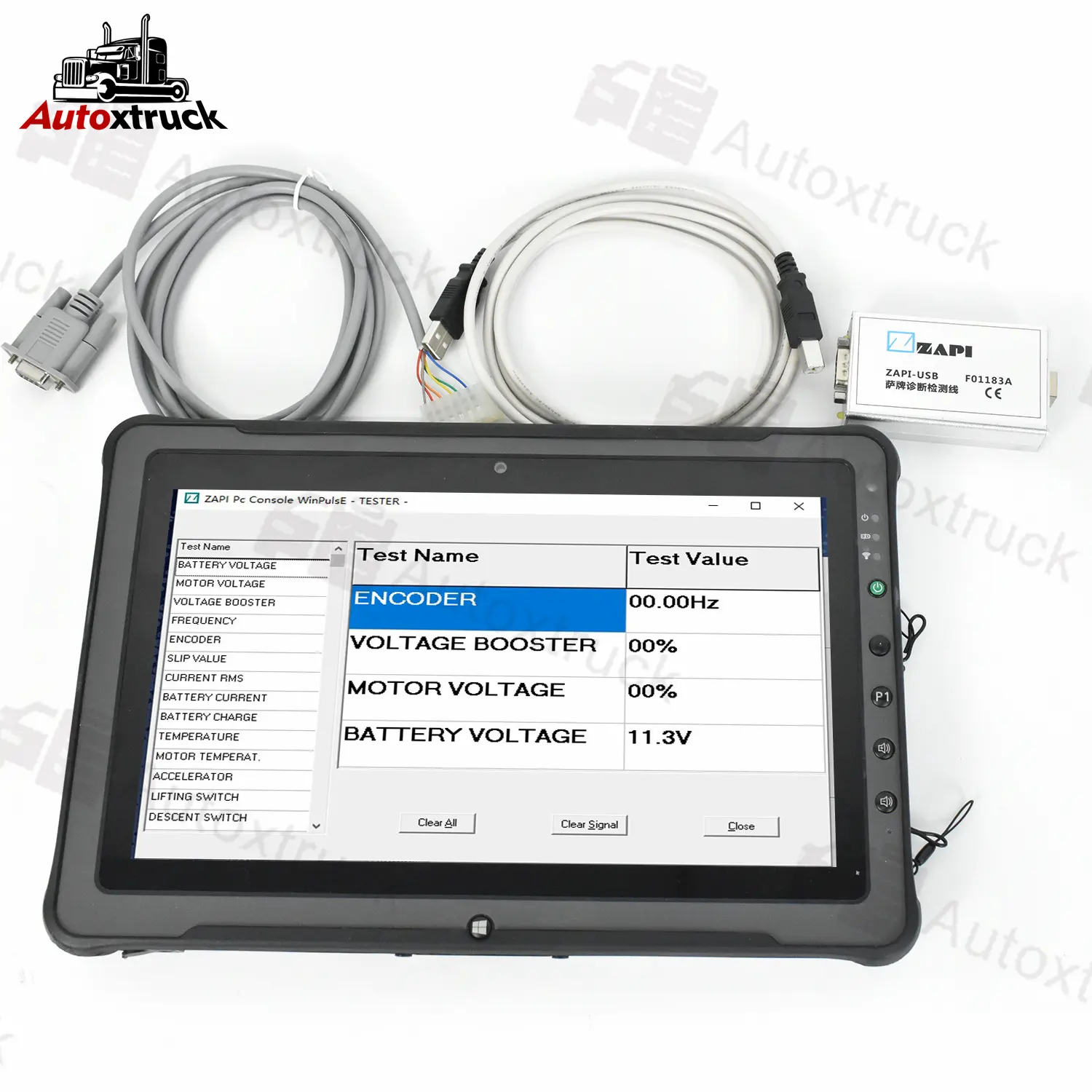 Getac F110 Tablet para ZAPI Cable USB Software de diagnóstico controlador eléctrico ZAPI programador F01183A controlador herramienta de diagnóstico