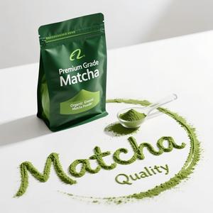 Thé vert en poudre OEM 5A de qualité cérémoniale, 30g/50g, en boîte métallique ou sachet, sans additifs, durée de conservation de 24 mois, emballage sous vide - Product Image 1