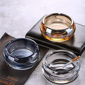 <span class=keywords><strong>Cenicero</strong></span> de Cristal de Diseño Elegante, Redondo, Colorido, con Logotipo Personalizado, para Fumar Cigarros y Tabaco - Product Image 5