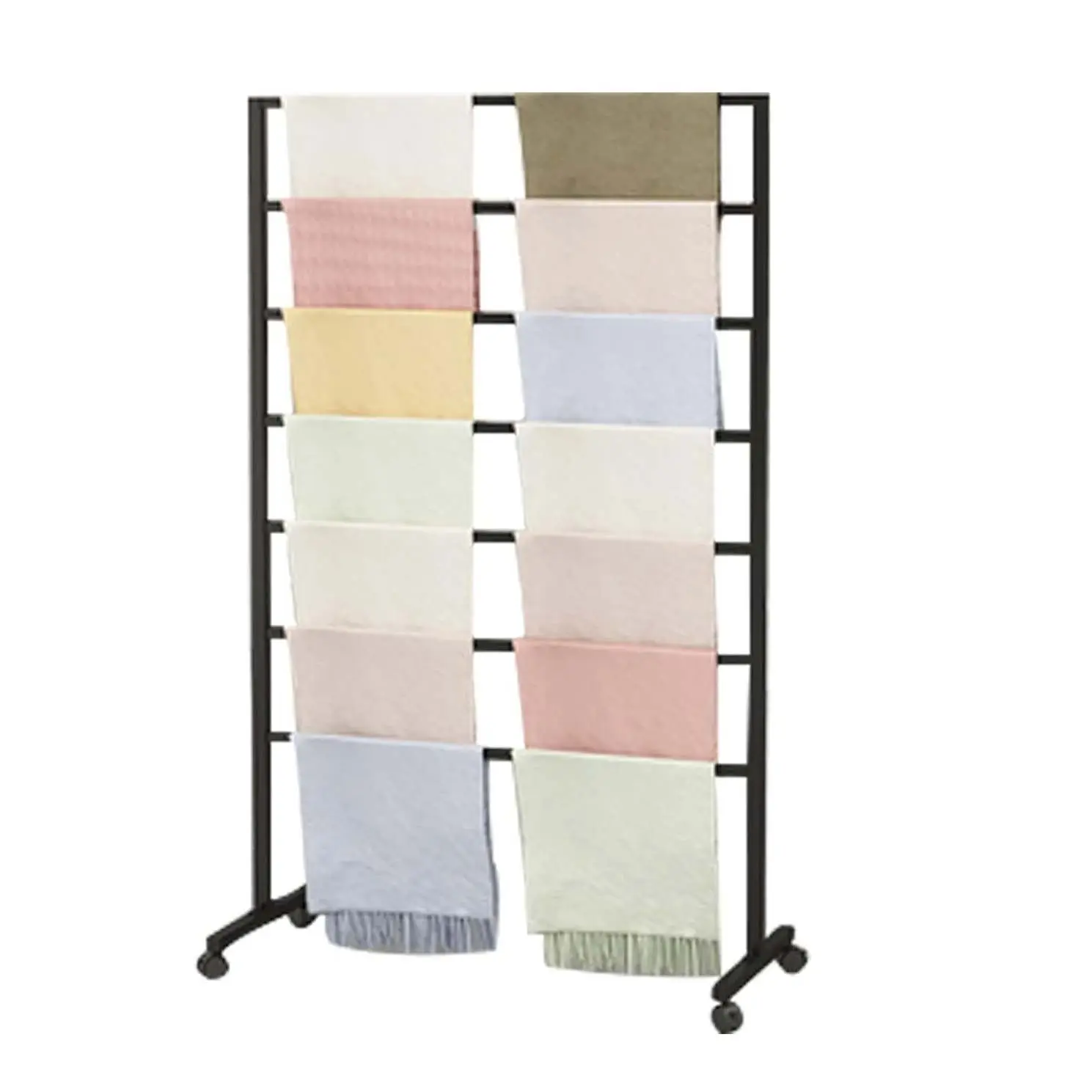 Kim loại khăn Rack hiển thị Shawl tấm khăn lưu trữ đứng Tie chủ quần áo Organizer cho cửa hàng bán lẻ nhà