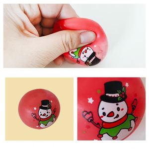 Custom 30Mm Christmas Water Bead Snowman Themed Tpr <b>Balls</b>, Stress - Relief <b>Squeeze</b> Toys - Product Image 3