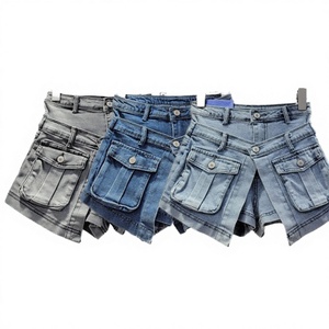 Shorts de Mezclilla Cortos para Mujer, Estilo Y2K, Transpirables, de Cintura Alta, con Botones, Sexys, Vintage, para Fiestas y Clubes, Verano 2024 - Product Image 2
